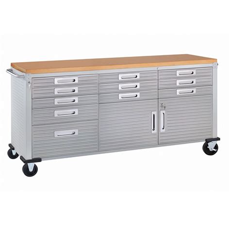 Seville classics ultrahd rolling workbench - Aug 17, 2017 · Seville Classics (UHD20247B) UltraHD Lighted Workbench (48L x 24W x 65.5H Inches) Stainless Steel dummy Goplus Adjustable Workbench, 48" 2000Lbs Bamboo Top Work Bench for Garage, Heavy-Duty Steel Work Table Hardwood Workstation, Easy Assembly 